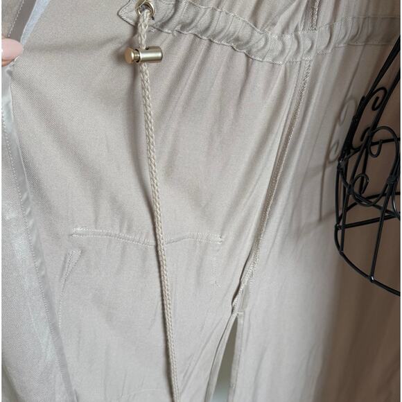 Francesca's Mi ami Taupe Open Midi Sleeveless Utility Vest Jacket NEW Med - Picture 9 of 12